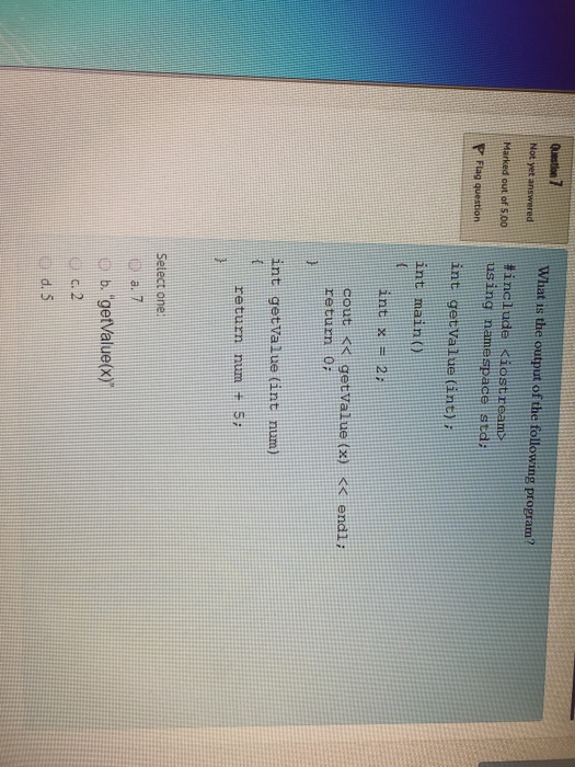 O e. a, b, and c above Next pag