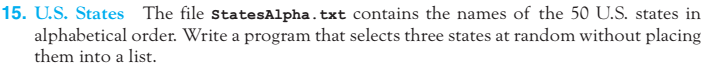 Using python, write code for problem. The file StatesAlpha.txt is used in