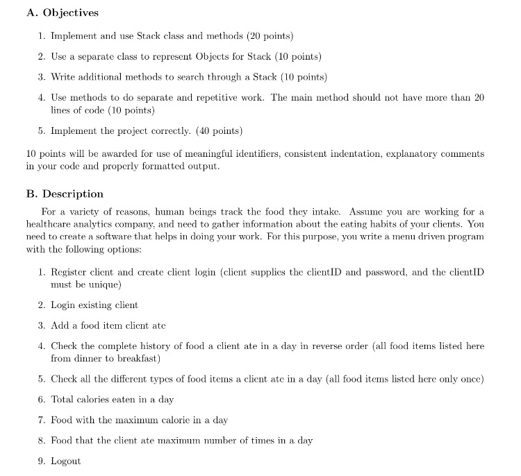 Using Java, please write the code for the following program as simply