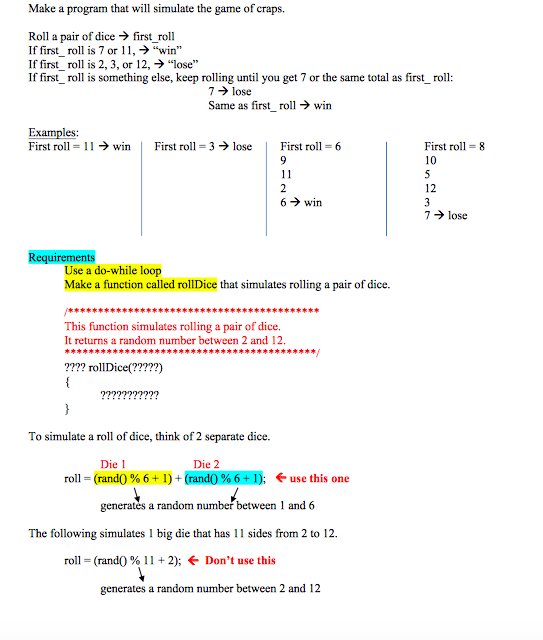 Using do while loop and srand(time(0)); at begining how do i do