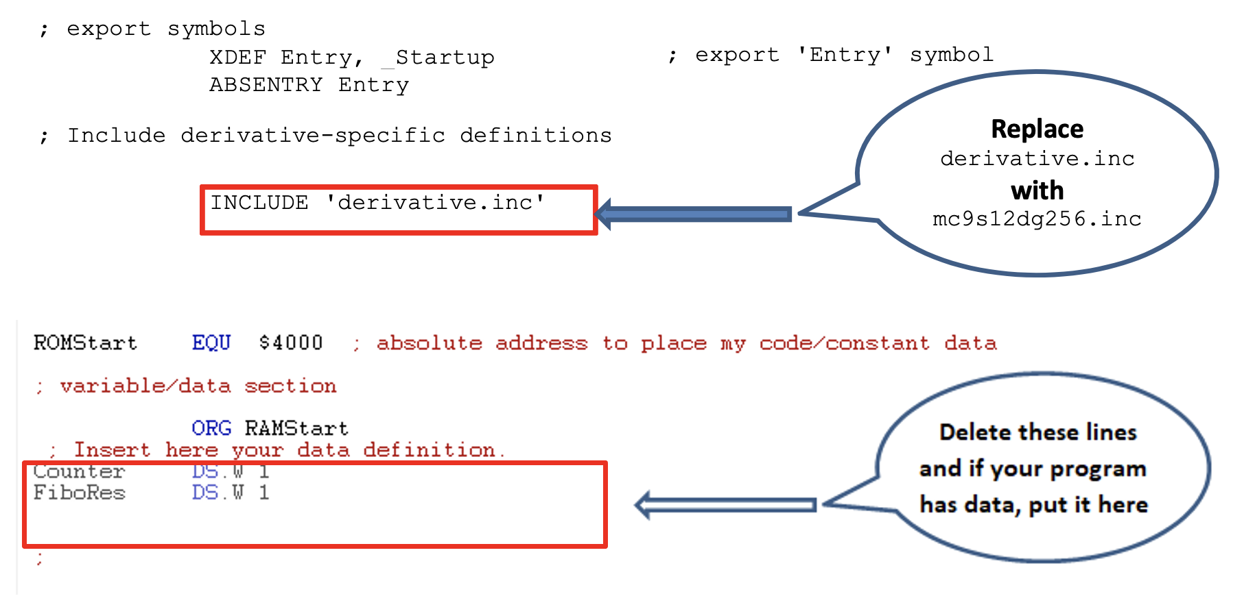 PLEASE USE CODE WARRIOR TO RUN AND COMPLETE THE TABLE ; export