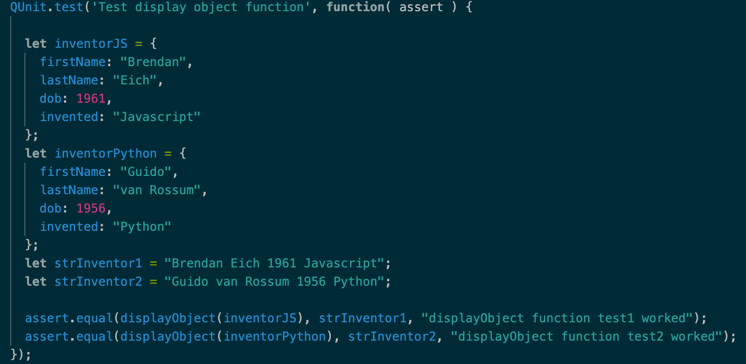 in javascript write code in this function to print out the contents