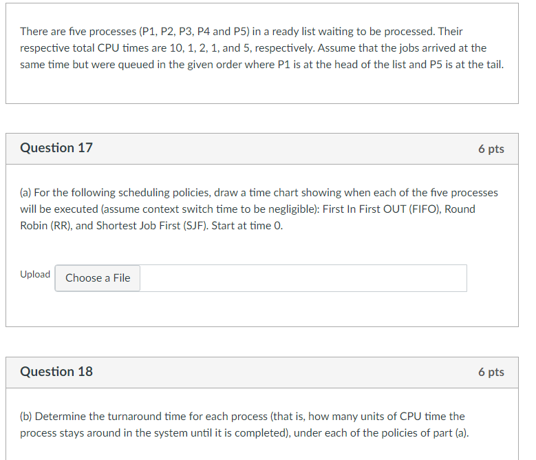 which an interrupt may occur while processing the code of the system