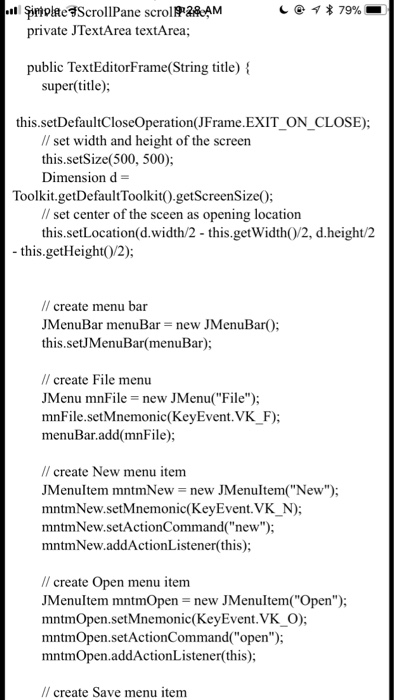 in java Please read the code And answer the question Q1- does