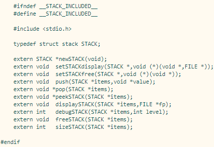 the header files da.h #ifndef DA INCLUDED #define DA INCLUDED- #include typedef