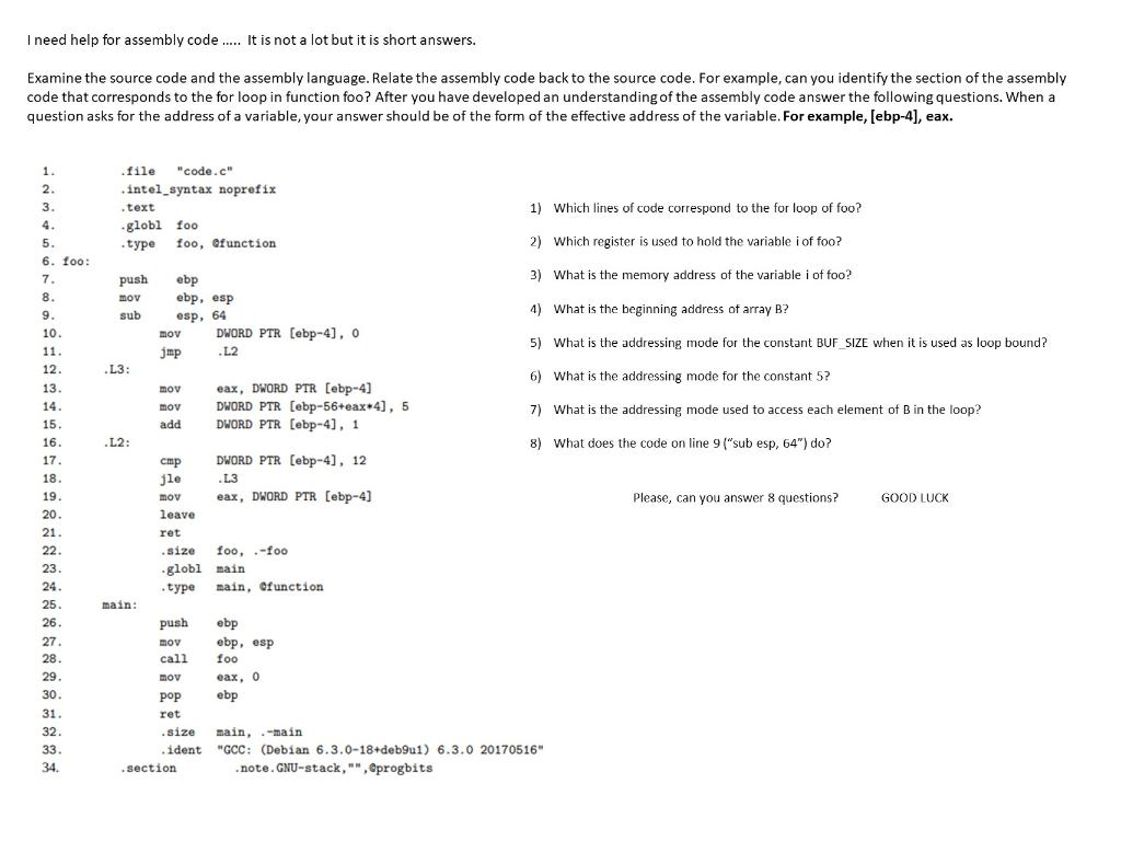  I need help for assembly code ...... It is not a