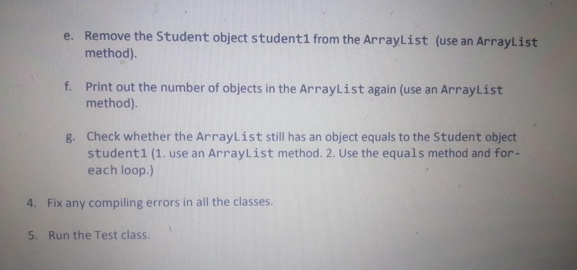 previous lab sessions. Add suitable state and behavior. 2. Override the method