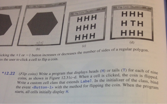  In Python Programming: 74 Flip Coin H TH gon icking the
