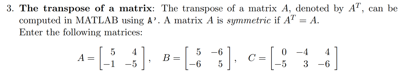 submatrices: The following matrix G is created by inserting the matrices A,