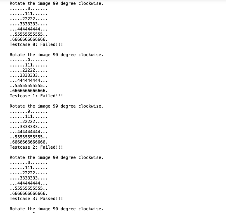 expected out put Output resulted from above : Expected Output a =
