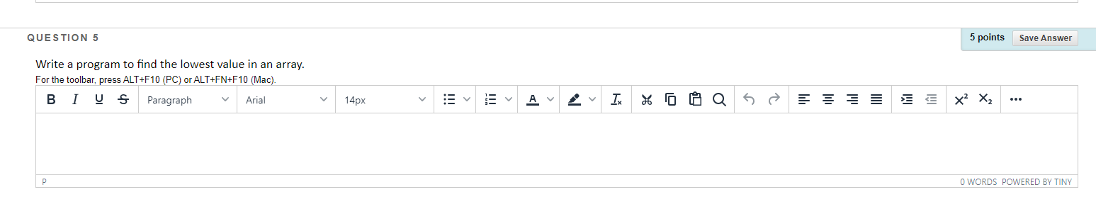 PLEASE ANSWER IN C#... QUESTION 5 5 points Save Answer Write a