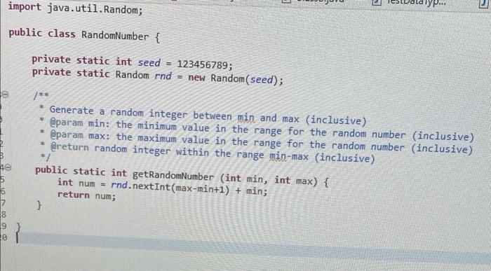 class ClassC. However, variable numObjects has value -1, which you must change