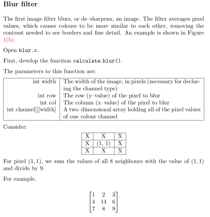  /** blur.c - Apply blur kernel to image */ #include #include