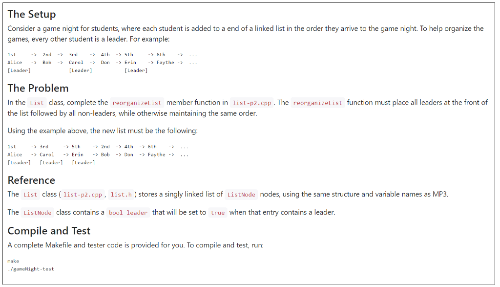  Note: I am coding in C++ Here is list.cpp: #define _LIST_CPP