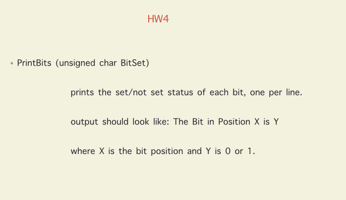 C: ISSET (unsigned char BitSet, int BitPos) returns a 0 if the