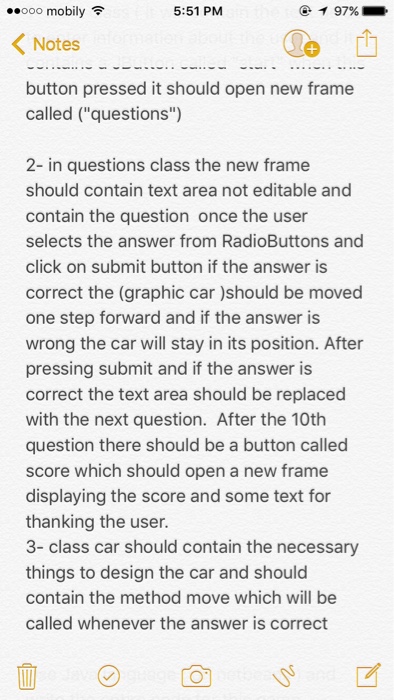 on netbeans) and write the entire code for this game. Driving test