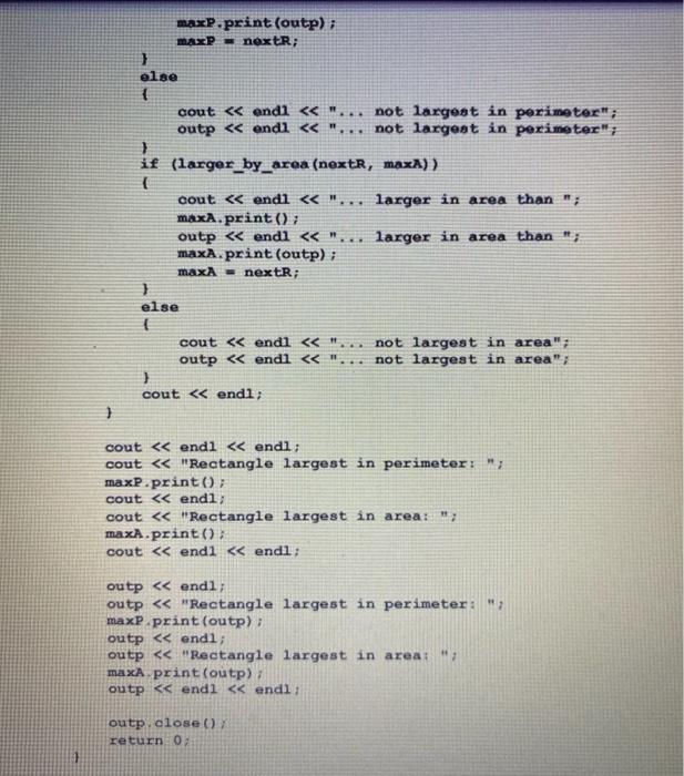 of your class should have Constructors: One default constructor so that Rectangle