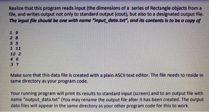 ri; will create a Rectangle object with default length and width equal