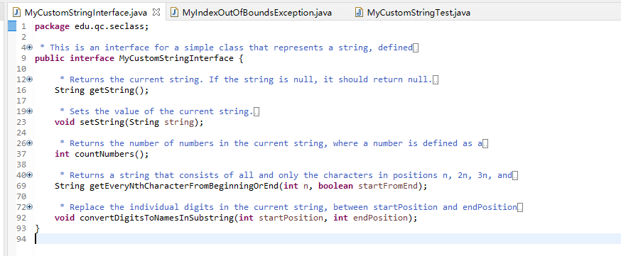 @Before public void setUp() { mycustomstring = new MyCustomString(); } @After public
