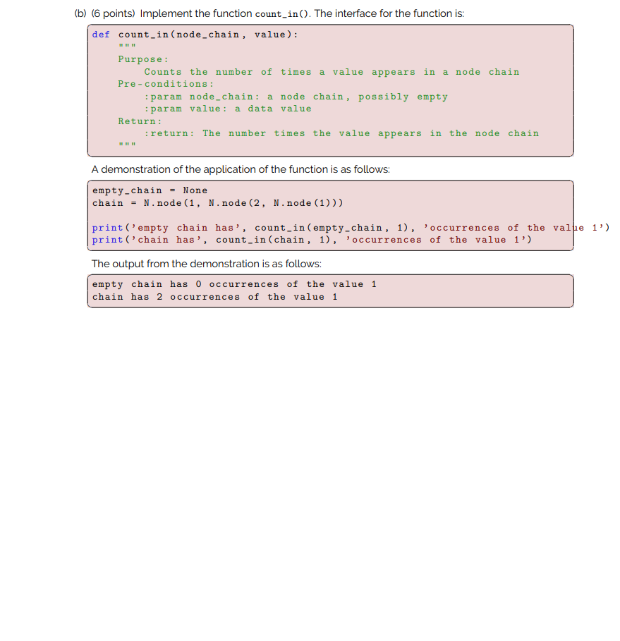 function node ADT: class node(object): def __init__(self, data, next=None): """ Create a