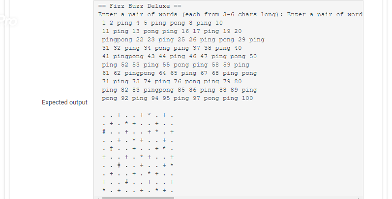 for(int i=1;i if((i%num1==0)&&(i%num2==0))cout if(i%10==0)cout return 0; } and here are issues Output