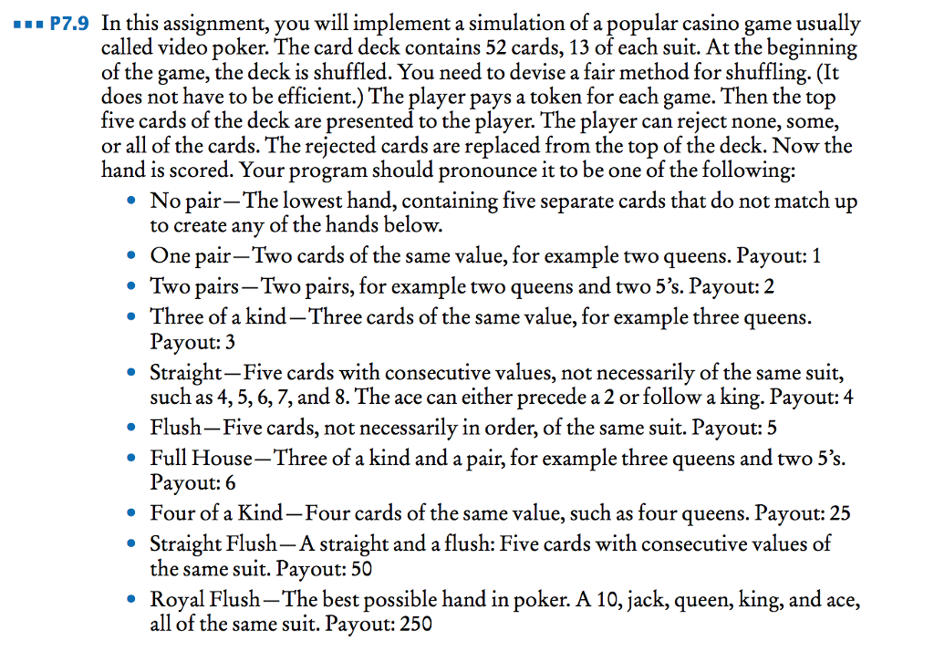 P7.9 In this assignment, you will implement a simulation of a