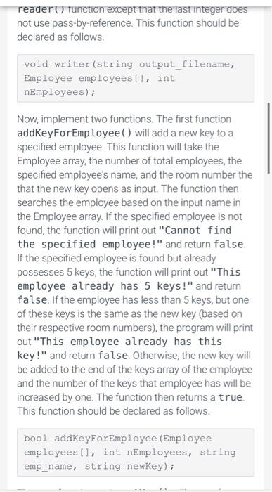 employees of a department. The program first loads the key information from