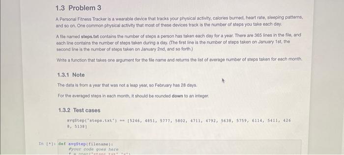 Help please. The code needs to be in python. A Personal Fitness