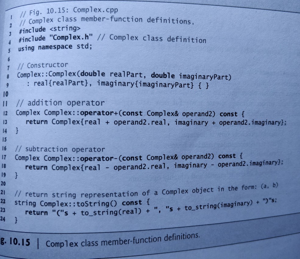 Write minimal code for class declaration and to enable input and output