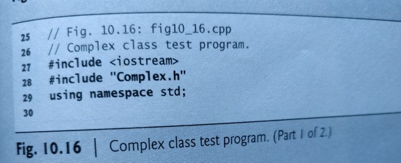 of complex numbers through the overloaded > operators and to overload the