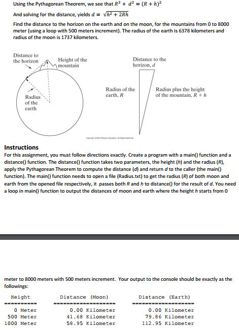 i need help writing this c code using notepad++. Using the Pythagorean