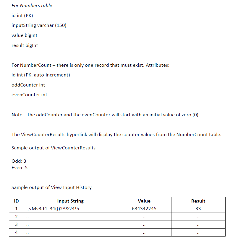 web application that will request for an input String from the user.