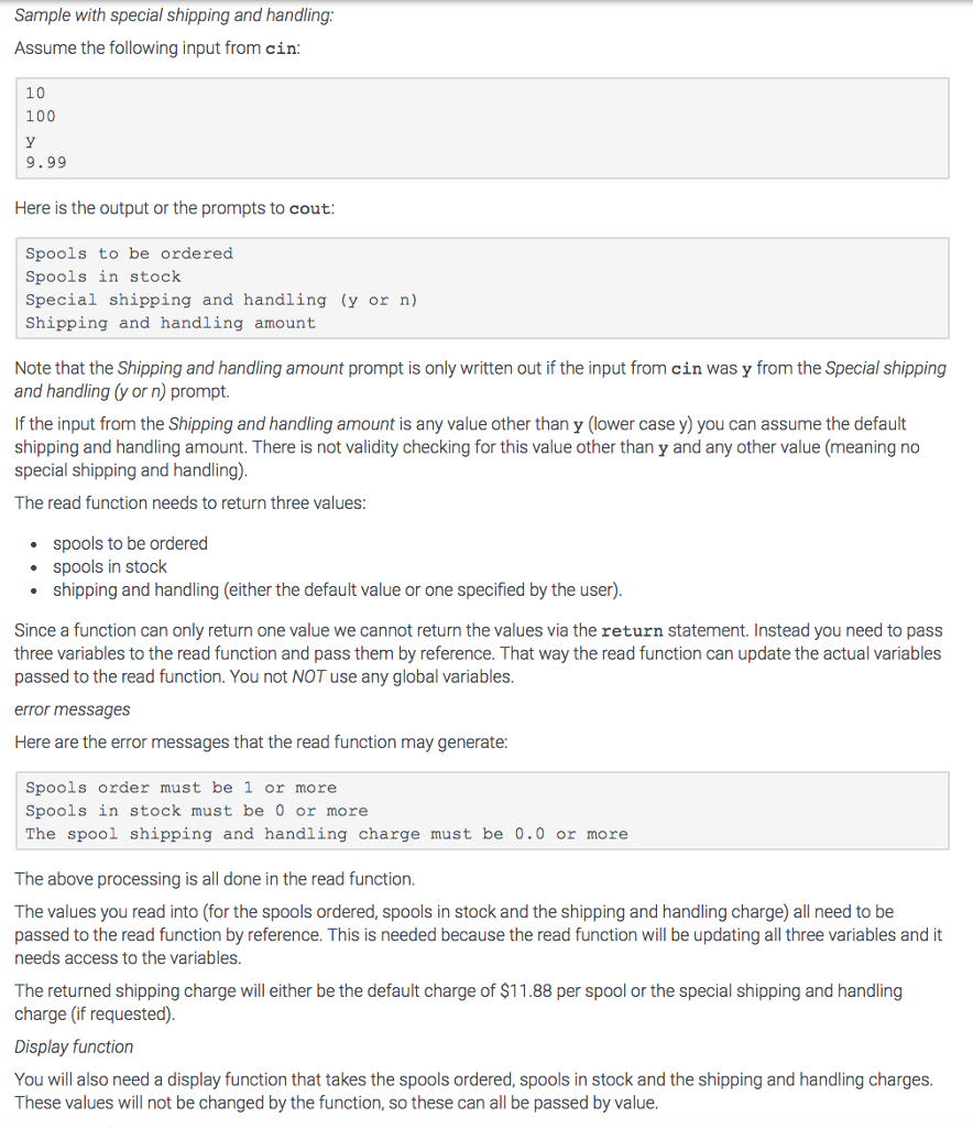 Acme Wholesale Copper Wire Company. The Acme company sells spools of copper