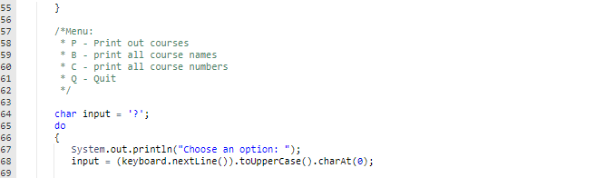 to the user. The goal for this assignment is to learn how