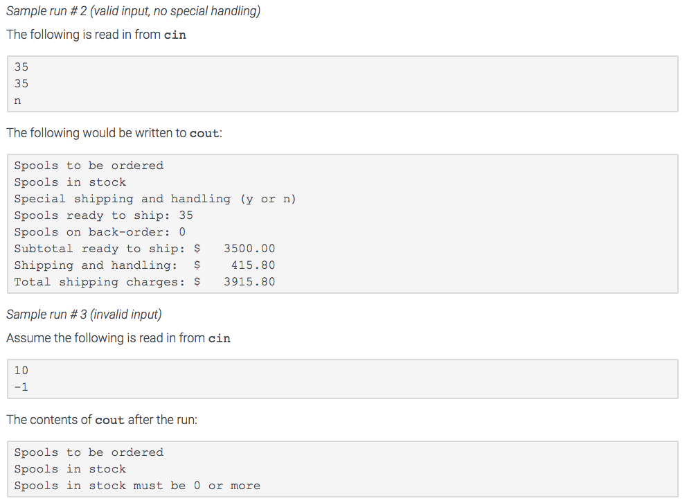 including main as one of the three Read function You need to
