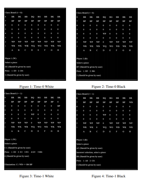 you have to write a program for players to play chess. Chess