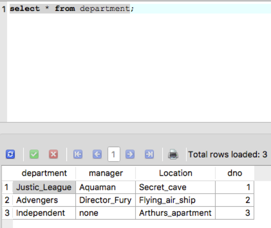 a x a 1 De." address Indexes Triggers OFFENSE POWERS PROJECT Columns(G)