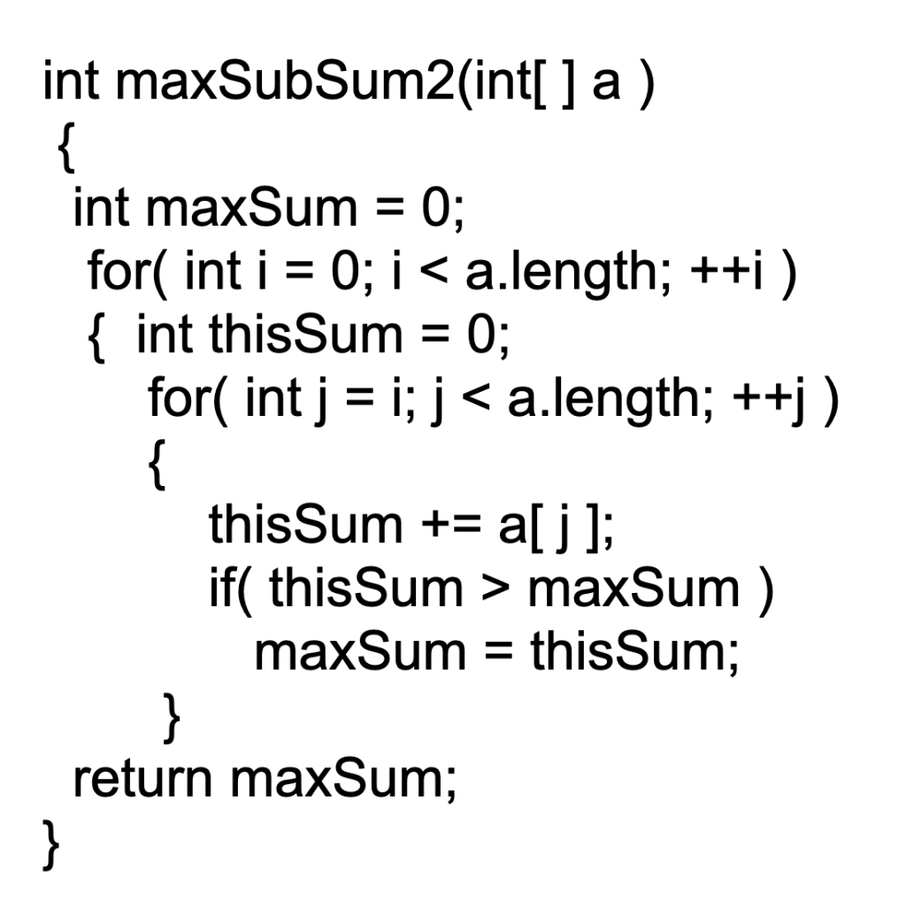 maximum subsequence sum of a given a sequence of integers for Parts