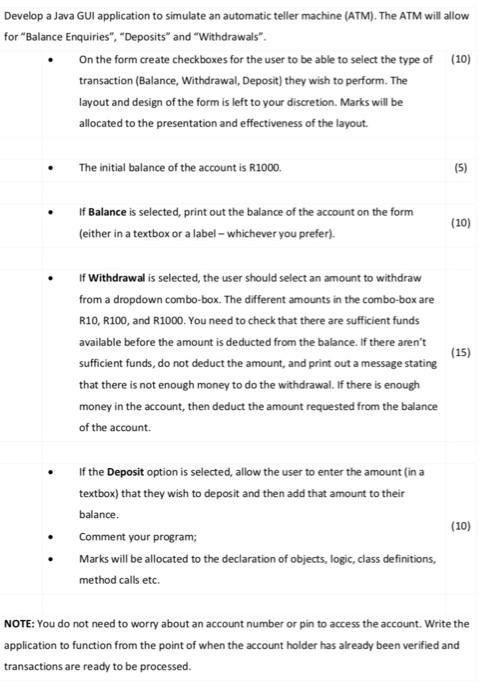  Read carefully, doing java jframe(Gui) and the second photo you must