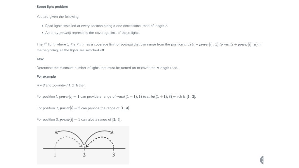PLEASE SOLVE THE CODING PROBLEM USING C++ OR PYTHON ONLY Street light