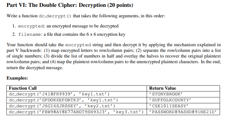 Continue in this fashion, drawing characters from the plaintext string until you