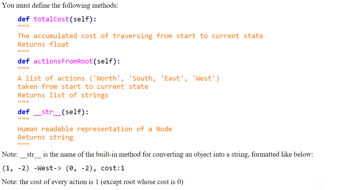 Create a Node class that supports a singly linked list that links