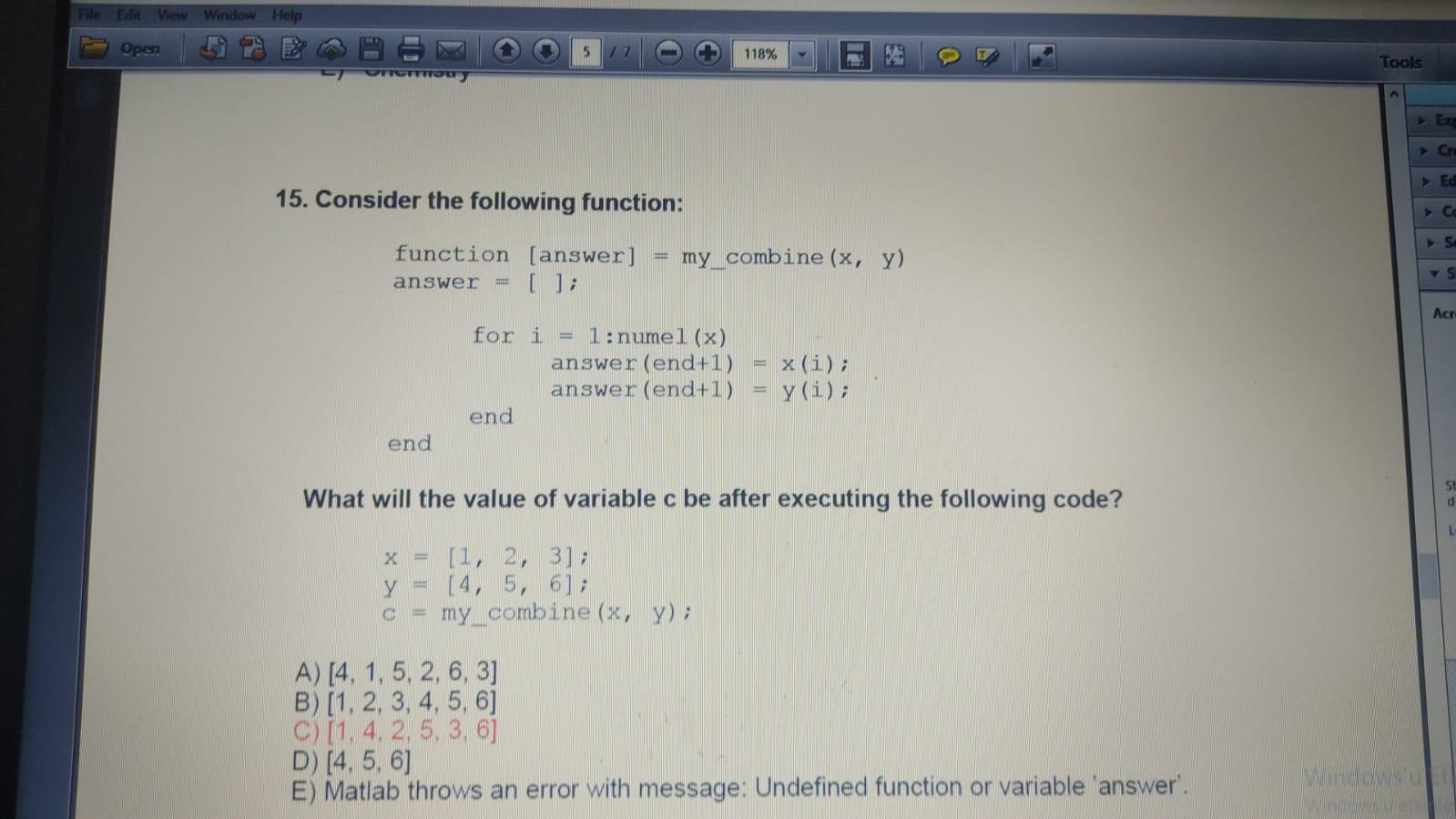File Edit View Window Help Open 7 118% Tools TILITIJU CE