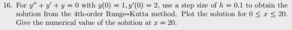 I need this question answered in matlab code, it needs to
