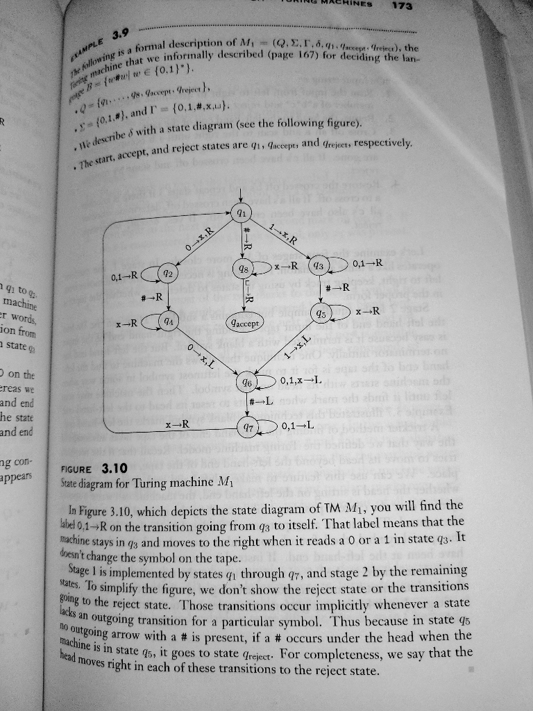 Example 3.9 on page 173. For each part, give the sequence of