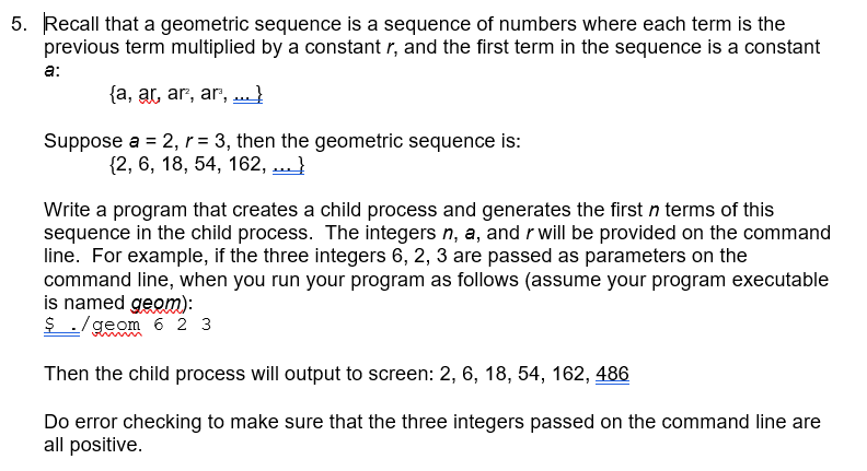  In C language. Please specify all .c program files. 5. Recall