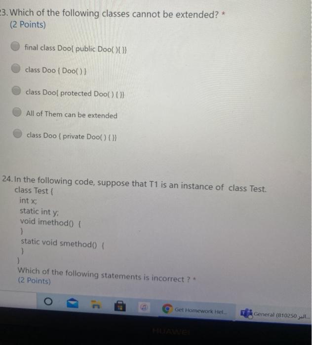 is valid array declarations in Java? * (1.5 Points) int[] x =
