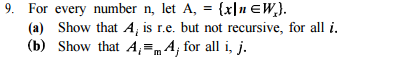  Exercise 9 page 94, Second Edition : Computability, Complexity, and Languages