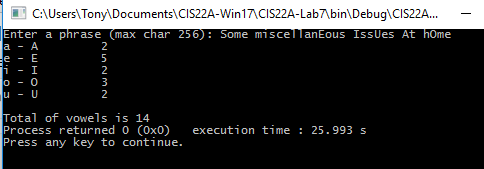 C++ Arrays and Functions Write a program "CIS22A-lab7-XXXXX.cpp" that asks user to
