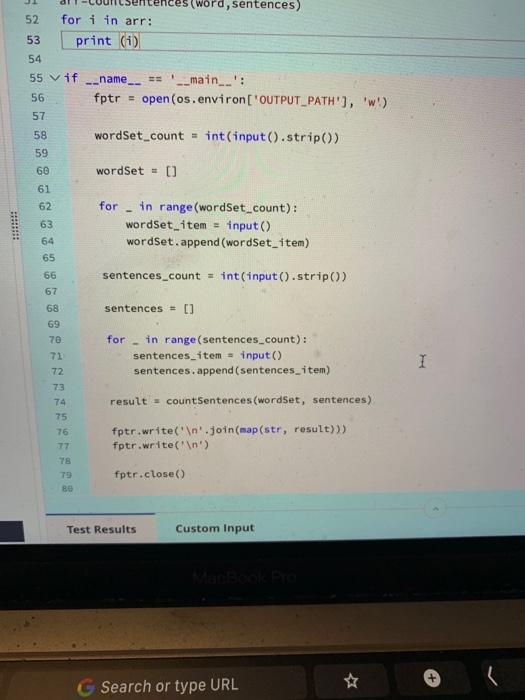 silent! it vis? sentence = "listen it is silent N 2 Determine